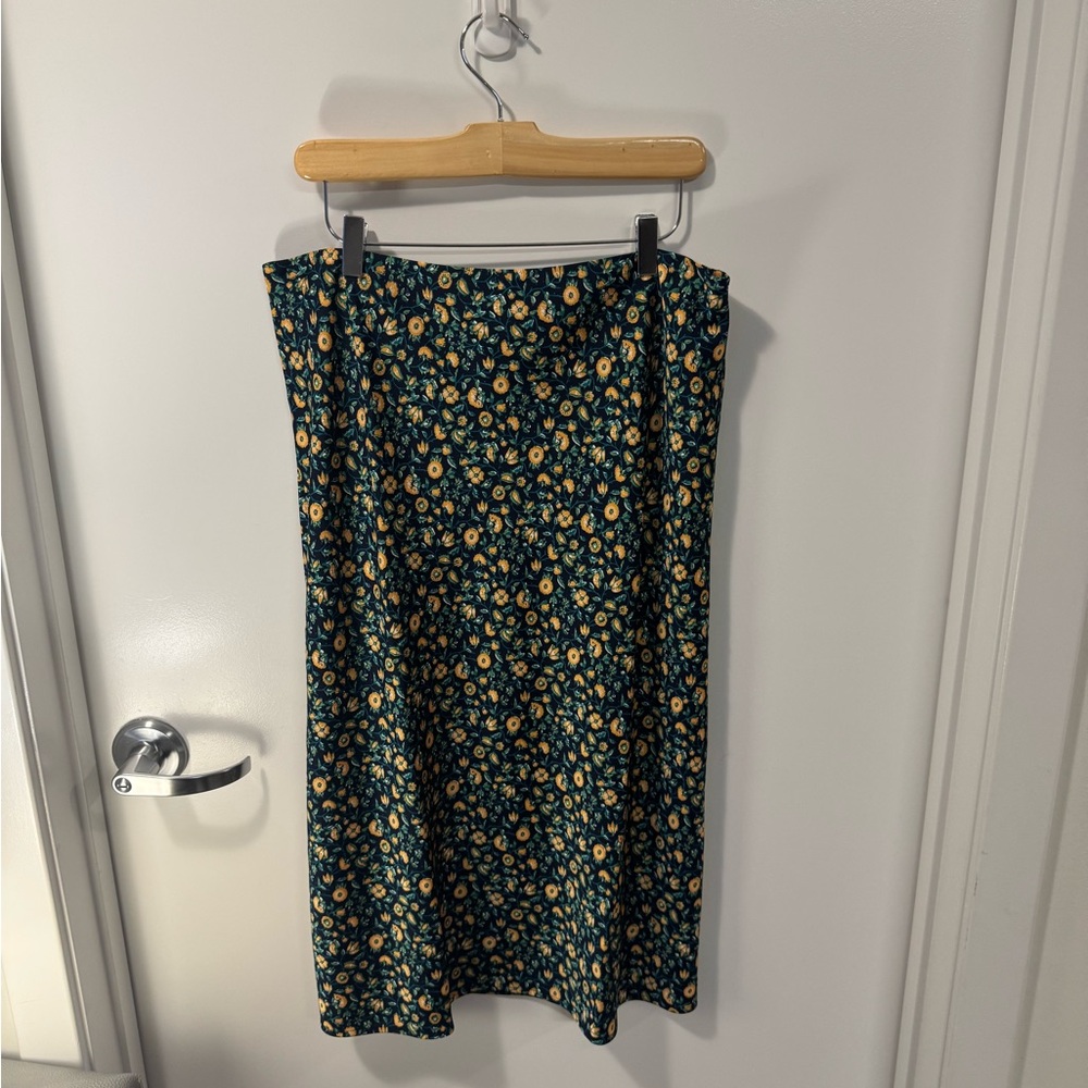 NWT J. Crew Floral Midi Skirt